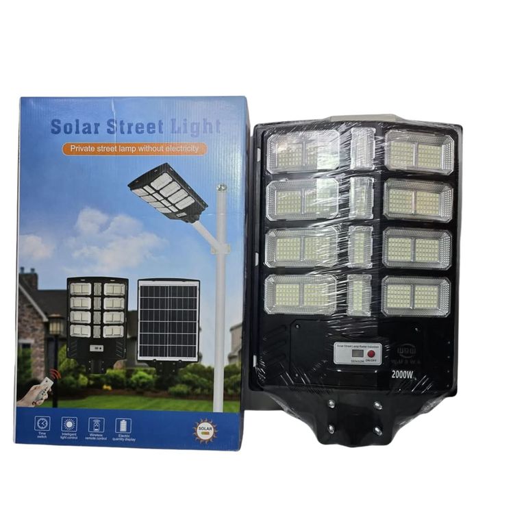 Reflector Solar 2000W WUBWA Exterior Autónomo Sensor + Control Remoto