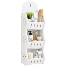 INSPIRA MARKET - Organizador de Baño de Pared 3 Niveles 45 x 12 x 7 cm para Baño o Cocina