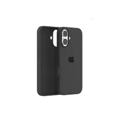 GENERICO - Case de Silicona para modelo iPhone 16 - Negro