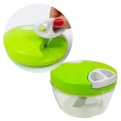 OEM - Picatodo Procesador Manual a Cuerda Triturador de Ajos Cebolla y Más - Colores Aleatorios