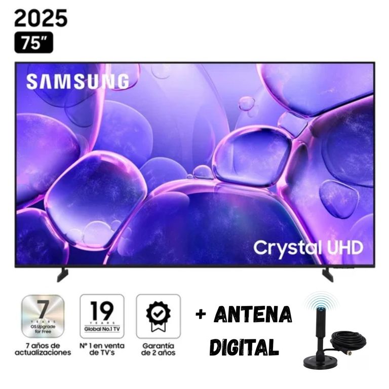 Televisor 75'' CRYSTAL UHD 4K UN75U8000FGXPE 2025 + Ant Digital