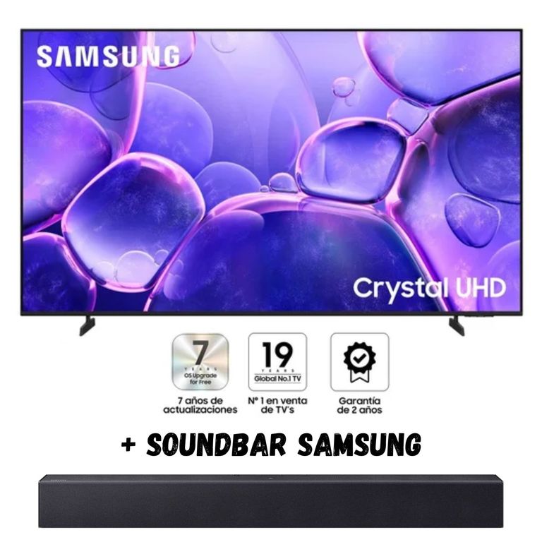Televisor 75'' CRYSTAL UHD 4K UN75U8000FGXPE 2025 + Soundbar