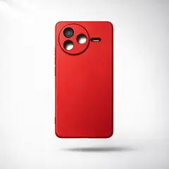 GENERICO - Case Silicona Para Xiaomi Redmi Poco F7 Pro ROJO