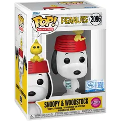 FUNKO - Pop Snoopy y Woodstock 2096 Flocked Special Edition