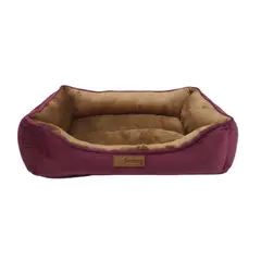 DENTITOY - Cama Puff Milou Comfort Guinda Talla L