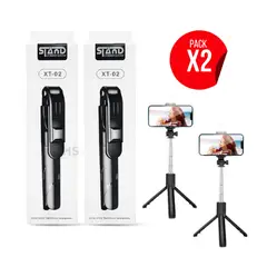 ROHS - Palo Selfie con Trípode Inalámbrico Modelo XT-02 X2 Unidades