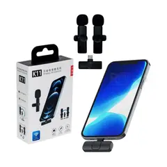 ROHS - Micrófono Inalámbrico 2 en 1 Para Iphone y Android K11