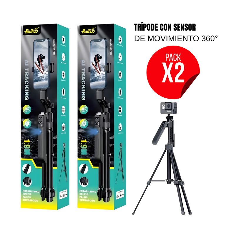 Trípode Con Sensor De Movimiento 360° X2 Unidades