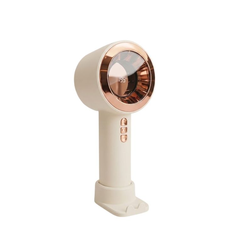 Mini Ventilador Digital Portatil Blanco