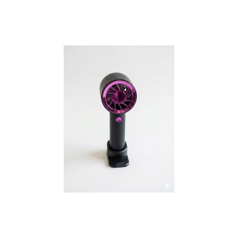 Mini Ventilador De Mano Portatil Negro con soporte de Celular FM-008