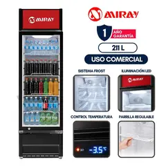 MIRAY - Conservadora Exhibidora CMVE-205M 211 Litros