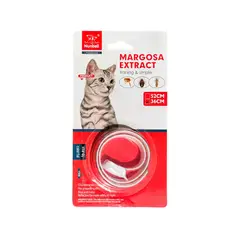 GENERICO - Collar Antiparasitario Chico Con Extracto De Margosa Protección Natural Contra Pulgas Y Garrapatas