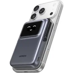 UGREEN - Uno Cargador Qi Magnético Portátil 10000mAh USB C 20W / Magsafe 7.5W PB572 45327 - NEGRO