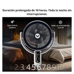 OEM - Ventilador KS-F3 360° Rotación Silencioso con Control Remoto Programable