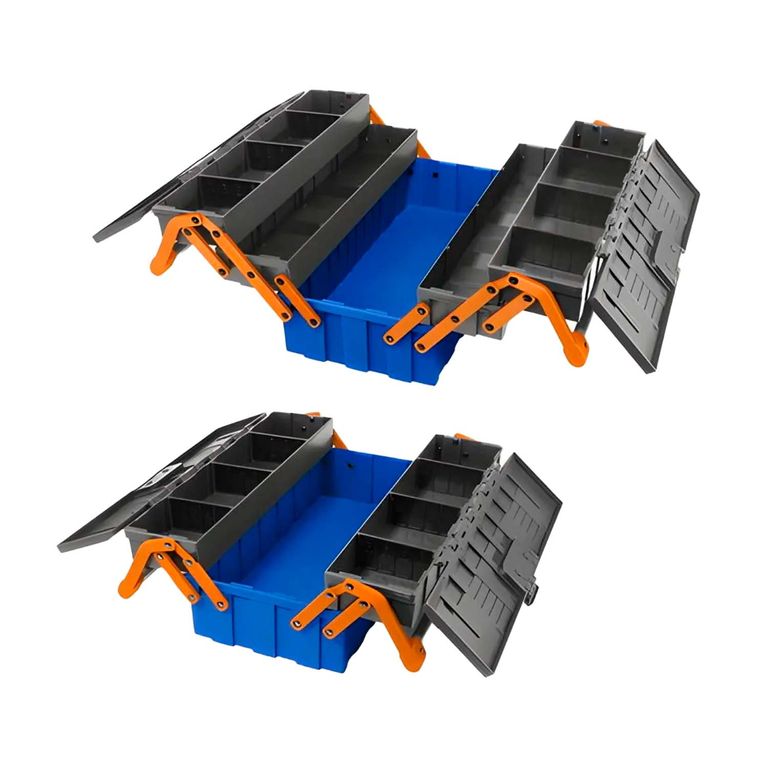 Juego 2 Piezas Cajas Herramientas Plástico Wadfow Wtb4308