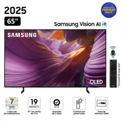 SAMSUNG - Televisor 65" OLED 4K UHD Vision Ai Smart TV QN65S85F - Nuevo 2025