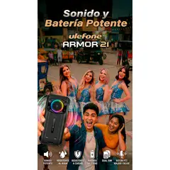 GENERICO - Armor 21 - Celular con Parlante Potente, Aguanta Caídas, Golpes y el Agua y Walkie Talkie Virtual