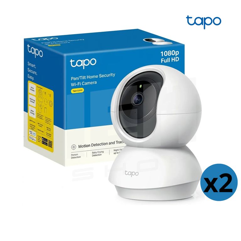 Kit de 2 Cámaras WiFi TP-Link Tapo C200C 360°