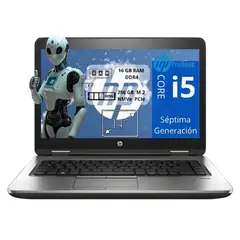 HP - Laptop Core i5 - 7° gen - 16GB RAM DDR4 - 256GB SSD NMVe PCIe, Reacondicionado+ Regalos