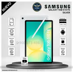 SAMSUNG - Tablet Galaxy Tab S10 FE 10.9 pulg. WUXGA 256GB 12GB RAM - SILVER