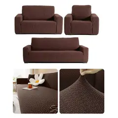 GENERICO - Fundas para sofa protector para muebles 1,2,3 cuerpos - Marron