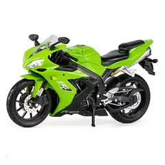 GENERICO - Motocicleta Escala 1.12 Yamaha Yzf-r1 COLOR VERDE