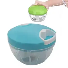 OEM - Picatodo Procesador Manual a Cuerda Triturador de Ajos Cebolla y Más - Colores Aleatorios