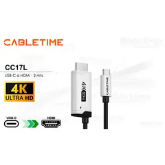CABLETIME - Cable USB-C a HDMI CC17L 2m