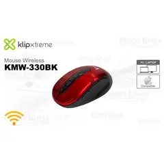 KLIPXTREME - Mouse Klip Xtreme Vector KMW-330 Wireless Red