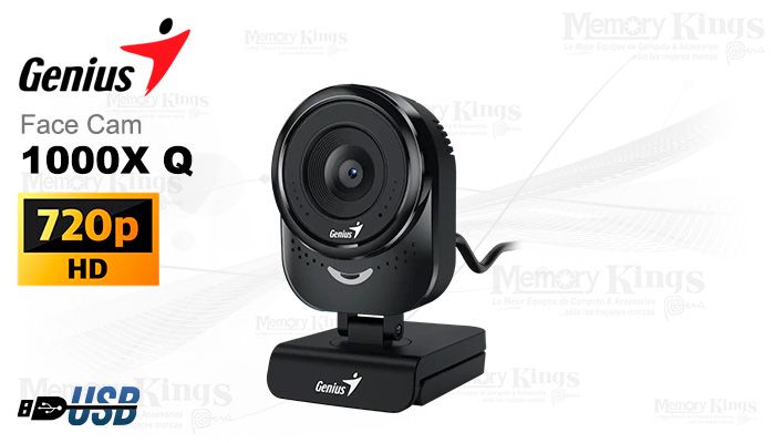 Cámara Web FaceCam 1000X HD 720p Black