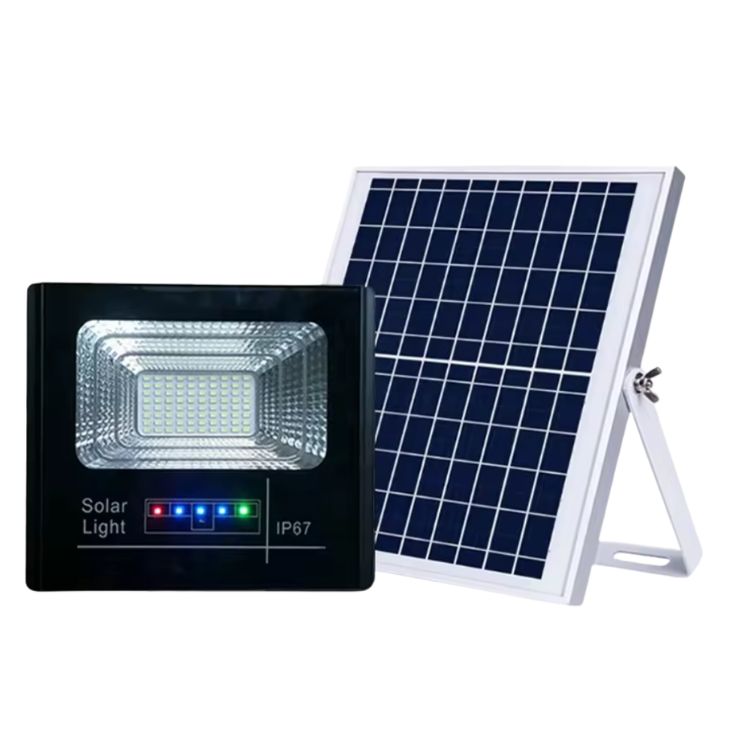Kit de Iluminación Solar Profesional Reflector 400W + Panel 35x35 cm