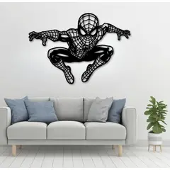 SUI GENERIS - CUADRO SPIDERMAN HOMBRE ARAÑA MDF NEGRO