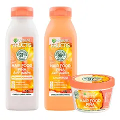 Garnier - KIT Capilar Fructis Hair Food Piña Shampoo + Acc Y Mascarilla