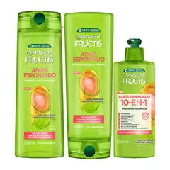Garnier - KIT x3 Fructis Adiós Esponjado SH+ACC+CPP