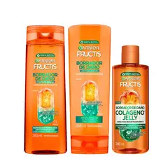 GARNIER - KIT x3 Fructis Borrador de Daño SH+ACC+CPP