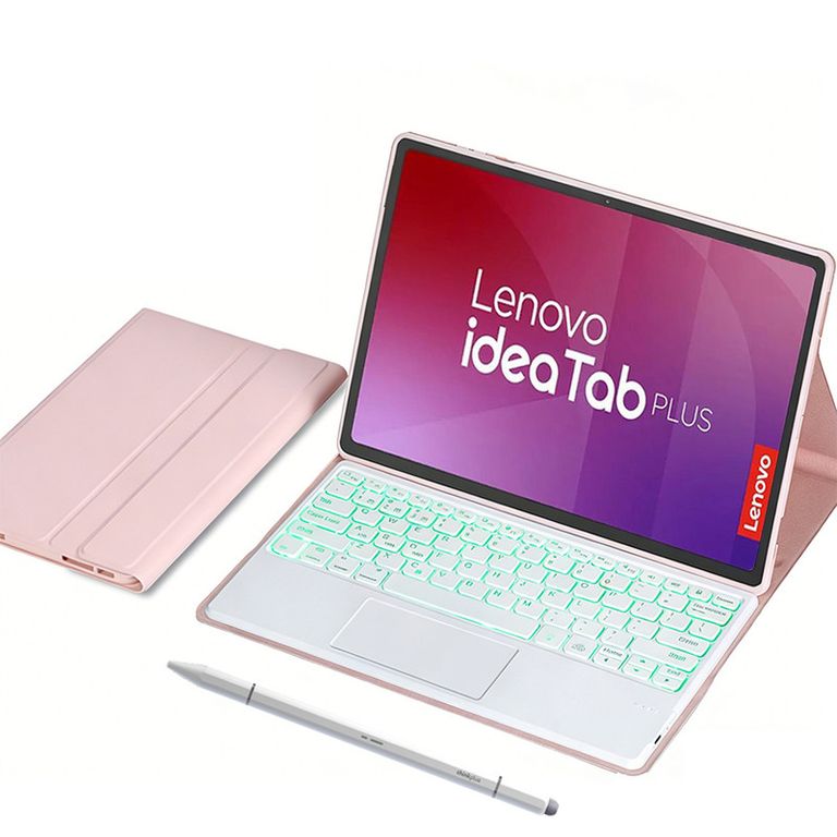 Tablet Pad Plus 12 8G+128G 10200mAh de con WiFi - Gris+Rosado luminsos teclado Lápiz óptico