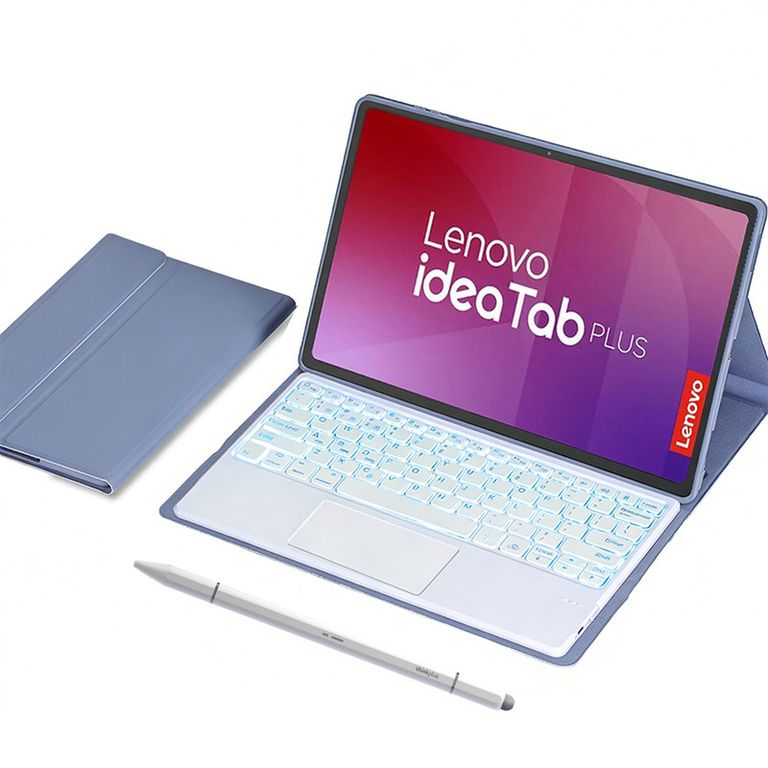 Tablet Pad Plus 12 8G+128G 10200mAh de con WiFi - Gris++Morado luminsos teclado Lápiz óptico