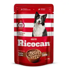 GENERICO - Ricocan Adulto - Trocitos en Salsa Sabor Carne - 100 gr