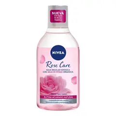 Nivea - Agua Micelar Bifásica Rose Care 400 Ml