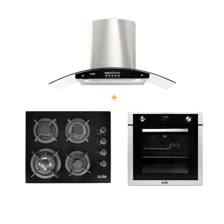 COMBO0947 Encimera + Camp Extractora + Horno