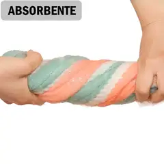 GENERICO - Pack x 2 Toallas microfibra absorbente para cabello - AZUL