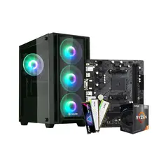 ASROCK - PC Gamer AMD Ryzen 5 5600GT 16GB RAM RGB 512GB SSD NVMe 4 Ventiladores RGB