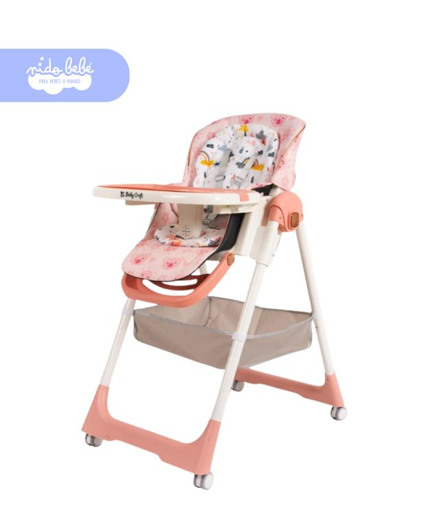 Silla de Comer para Bebé Nube Musical con Bluetooth y Altura Regulable - DELUXE