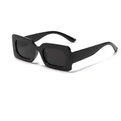 GENERICO - Gafas o lentes rectagulares de moda negro