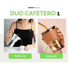 GENERICO - Kit cafetero moka italiana + taza