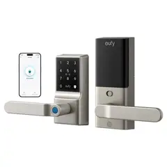 EUFY - Cerradura Security Smart Lock C33 WiFi Huella Dactilar y Fácil Instalación - T85L0121