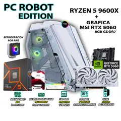 RYZEN - Computadora Gamer Pro 5 9600X RAM 16GB DDR5 SSD 1TB GRAFICA RTX 5060 8GB