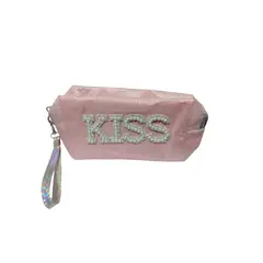 GENERICO - Neceser Bolso Porta cosméticos Kiss - Rosado