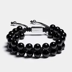 GENERICO - Pulsera ELEGATTO Gen Black con Agata negra