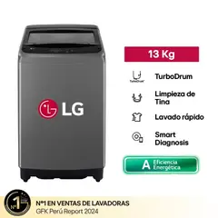 LG - Lavadora 13 KG WT13BVTB Negro